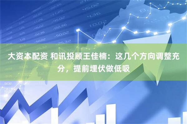 大资本配资 和讯投顾王佳楠：这几个方向调整充分，提前埋伏做低吸