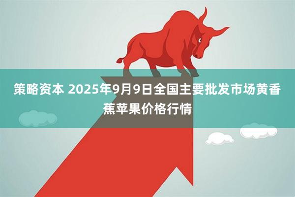策略资本 2025年9月9日全国主要批发市场黄香蕉苹果价格行情